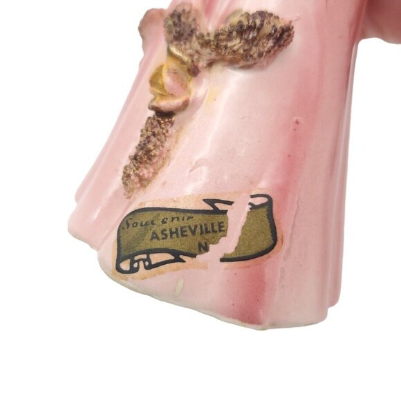 Vintage Japan‎ Victorian Lady w/Flower Basket Porcelain Figurine Kelvin Statue - Picture 5 of 10